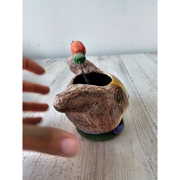 Department 56? Easter Bunny basket spring rabbit decor car carrot - Picture 4 of 8